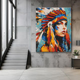 Grind nach Zahlen Indianer Kopfschmuck