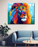 Grind nach Zahlen Löwenmähne