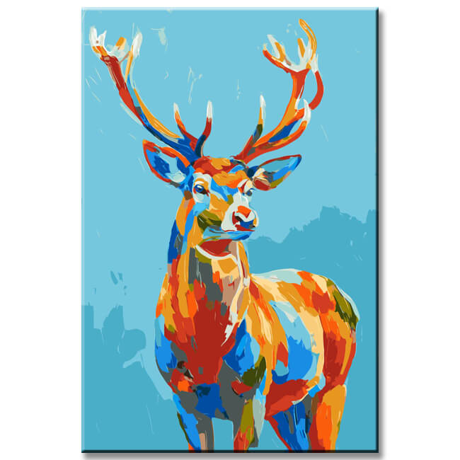 Paint by Numbers Deer Animals Modern Animal Art Painting