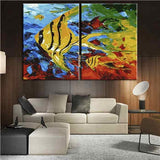 Malen nach Zahlen Fisch Tier Moderne TierKunst