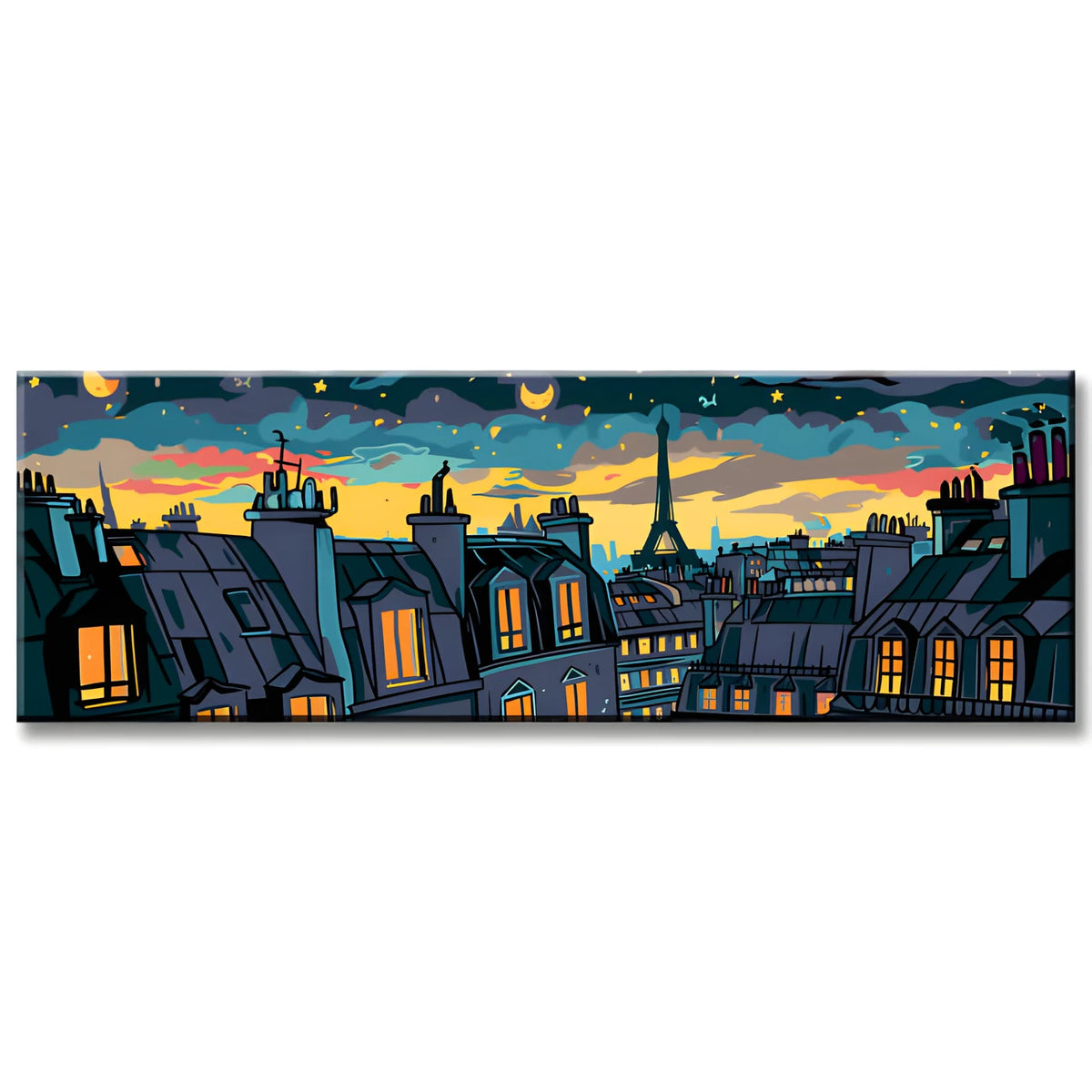 Malen nach Zahlen Panorama Paris City mit Eiffelturm
