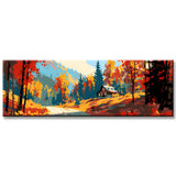 Painting by Numbers Panorama Autumn in Mountain Landscape III