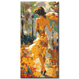 Malen nach Zahlen Panorama Elegant Lady
