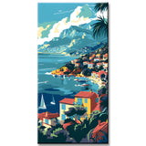 Malen nach Zahlen Panorama Küstenlandschaft Riviera