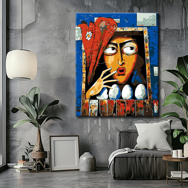 Malen nach Zahlen Abstrakte Kunst Eggshibition I