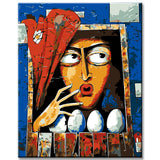 Malen nach Zahlen Abstrakte Kunst Eggshibition I