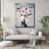 Malen nach Zahlen Abstrakt Der Sprung