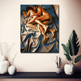 Grind nach Zahlen Akt Doppelbett